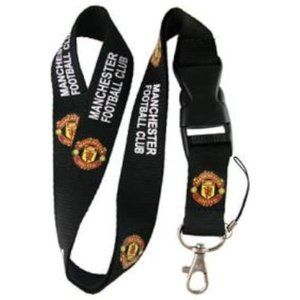 Universal Manchester United Lanyard Keychain ID Badge Holder Black